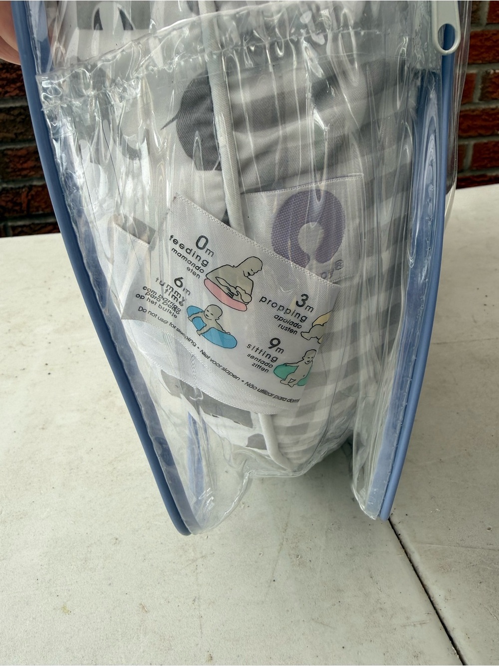 Boppy Gray Nursing Pillow - Soft Support for Baby and Mom - Picture 3 of 4